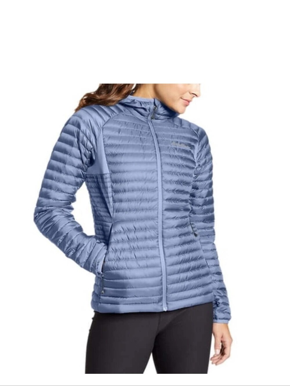 Eddie Bauer Women's MicroTherm 2.0 Down Hooded Jacket Size Medium Petite